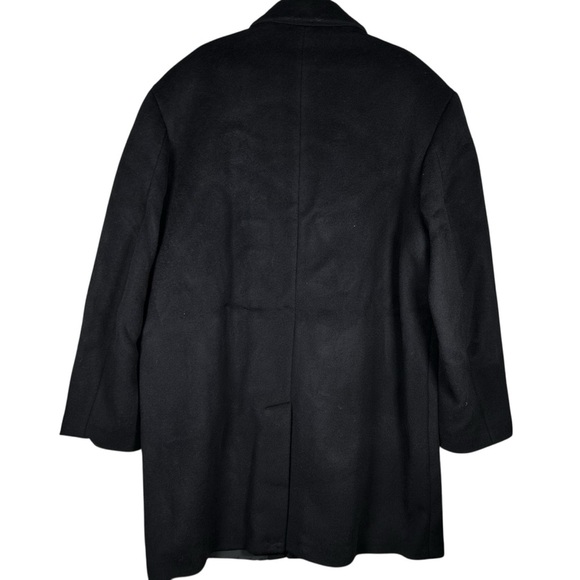 Calvin Klein Cashmere Wool Blend Black Winter Long Coat Overcoat XXL 2X NWT $699 - Picture 3 of 10